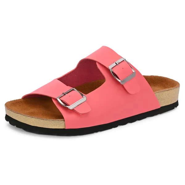 Pink_slippers_with_hiqh_quality_sythetic_leather,_genuine_leatherite_cushioned_insoles_and_rubber_sole_for_a_long_lasting_effect
