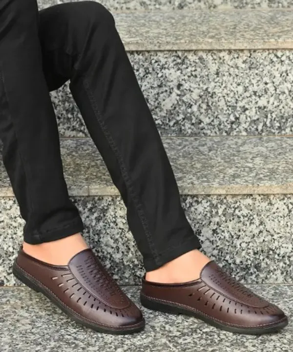 KASTAVA_Premium_Synthetic_Slip_On_Half_Casuals_For_Men_(BROWN,_10))