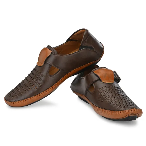 KASTAVA_Premium_Synthetic_Peshawari_Men_Sandals_(Brown)