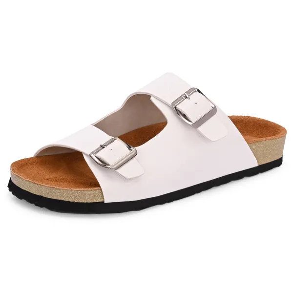 White_slippers_with_hiqh_quality_sythetic_leather,_genuine_leatherite_cushioned_insoles_and_rubber_sole_for_a_long_lasting_effect