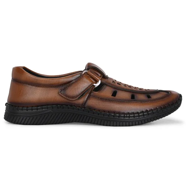 KASTAVA_Premium_Cushioned_Fisherman_Men_Sandals_(Tan)