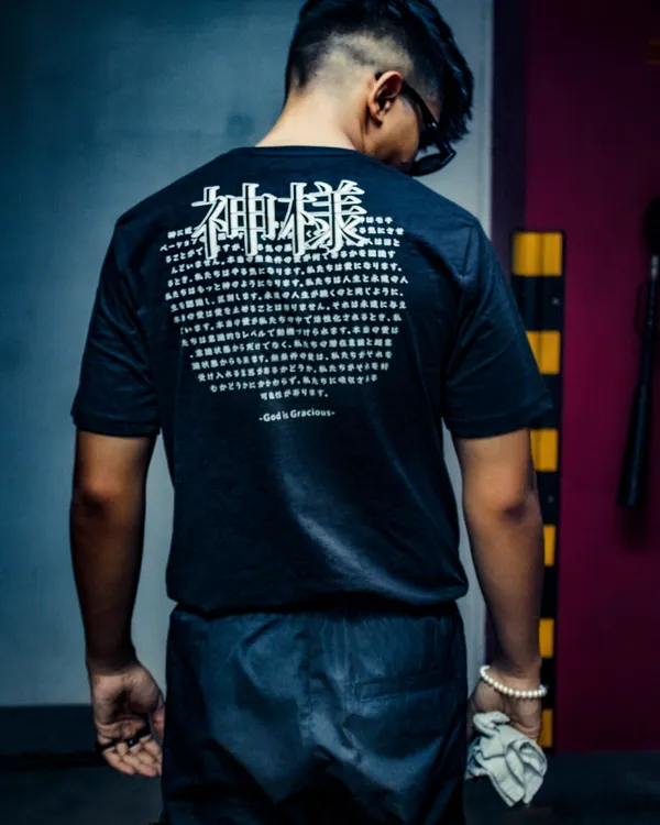 Black_Trendy_Design_Cotton_Printed_T-Shirt_For_Men