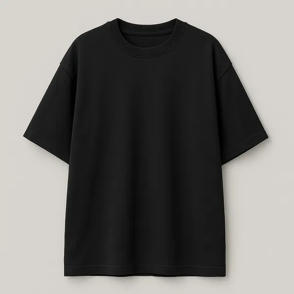 Black_Trendy_Design_Cotton_Oversized_T-Shirt_For_Men