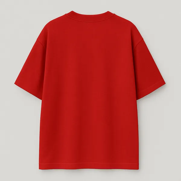 Red_Trendy_Design_Cotton_Oversized_T-Shirt_For_Men