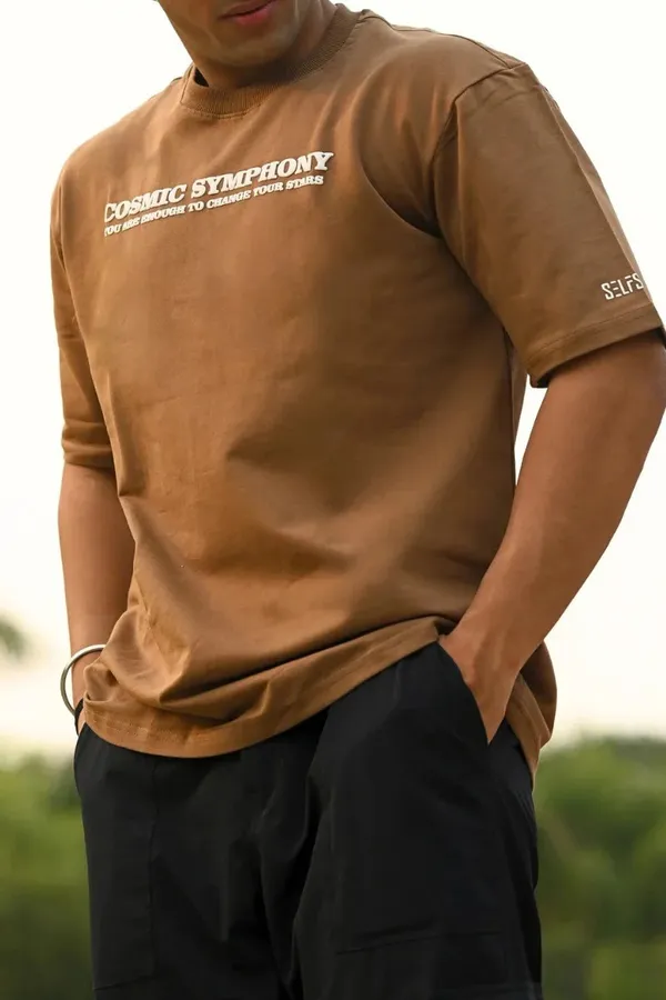 Brown_Cosmic_Symphony_Printed_Cotton_T-Shirt_for_Men_–_Unique_Graphic_Tee
