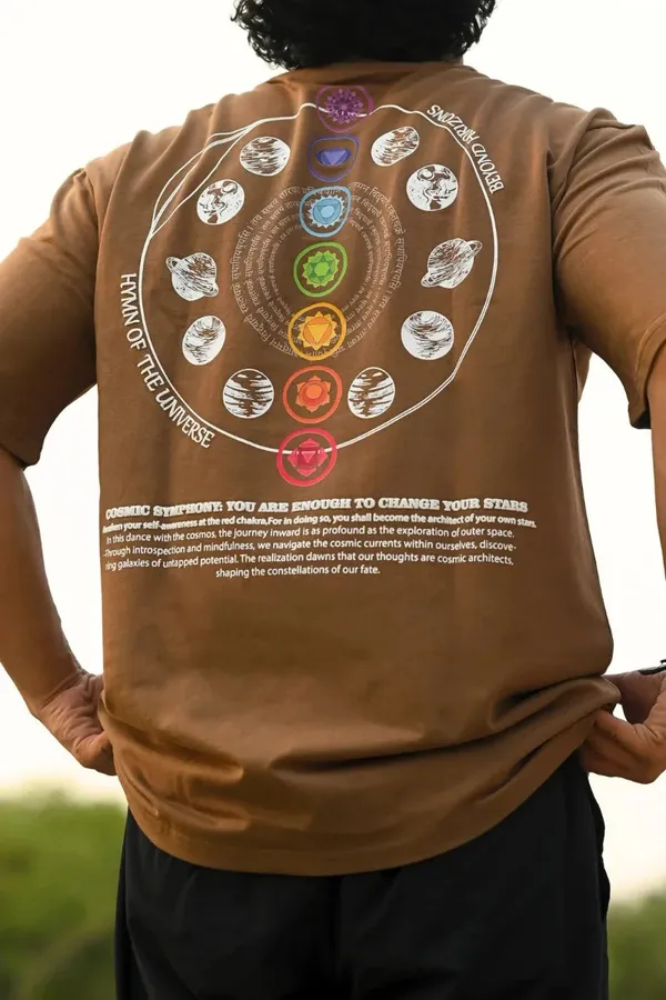 Brown_Cosmic_Symphony_Printed_Cotton_T-Shirt_for_Men_–_Unique_Graphic_Tee