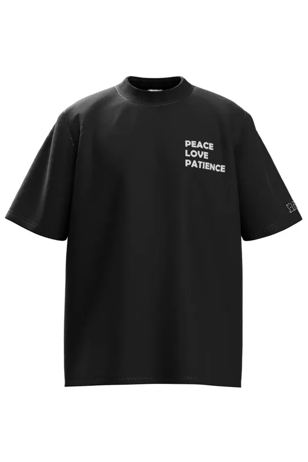 Black_&_White_Peace_Love_Patience_Cotton_T-Shirt_for_Men_–_Motivational_Print