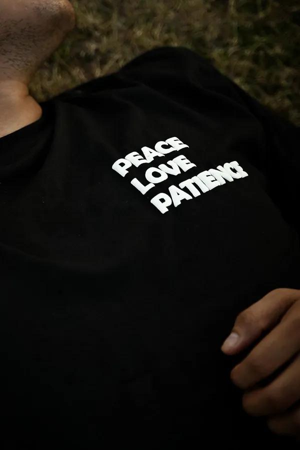 Black_&_White_Peace_Love_Patience_Cotton_T-Shirt_for_Men_–_Motivational_Print