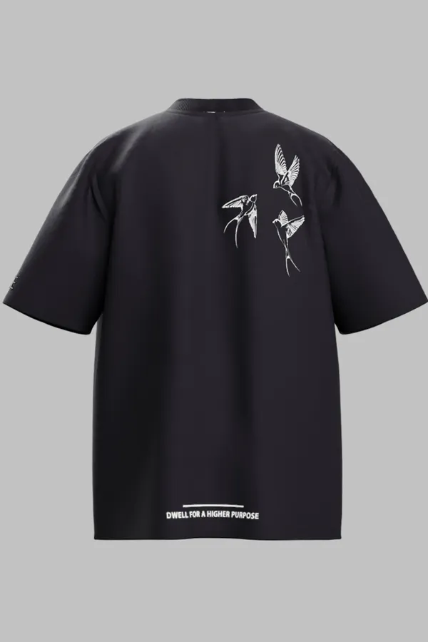 Dark_Gray_Terry_Cotton_Relax_Fit_T-Shirt_For_Men