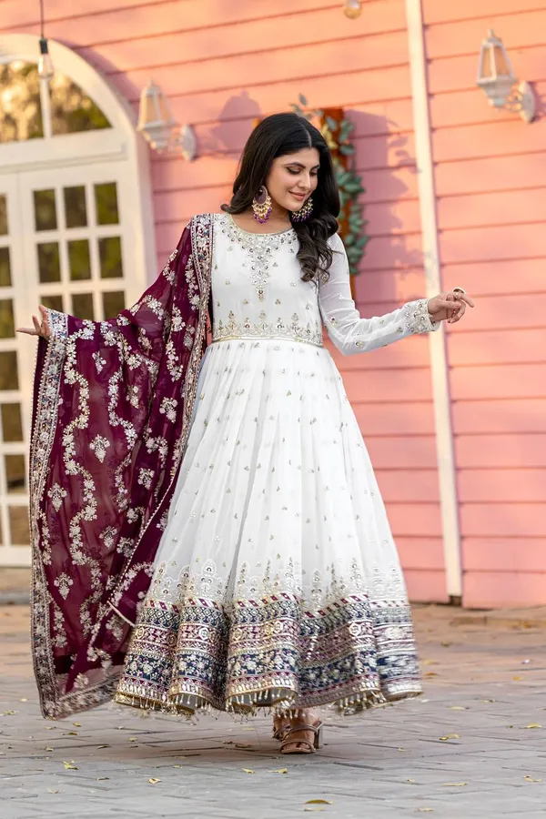 Party_Wear_Look_Heavy_Faux_Georgette_Gown_Dupatta_Bottom_Set