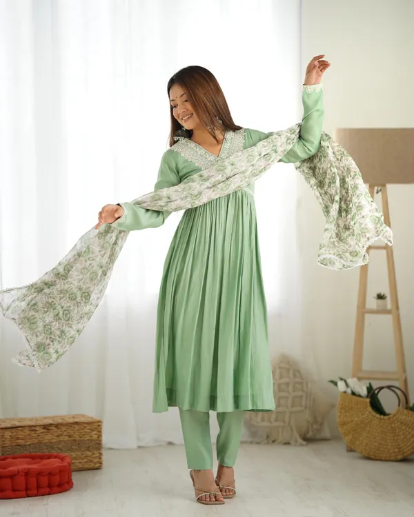 Pista_Pure_Roman_Silk_Chanderi_Kurta,_Pant_&_Dupatta_For_Women