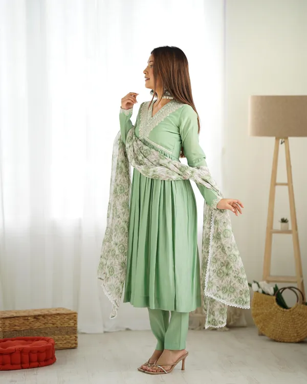 Pista_Pure_Roman_Silk_Chanderi_Kurta,_Pant_&_Dupatta_For_Women