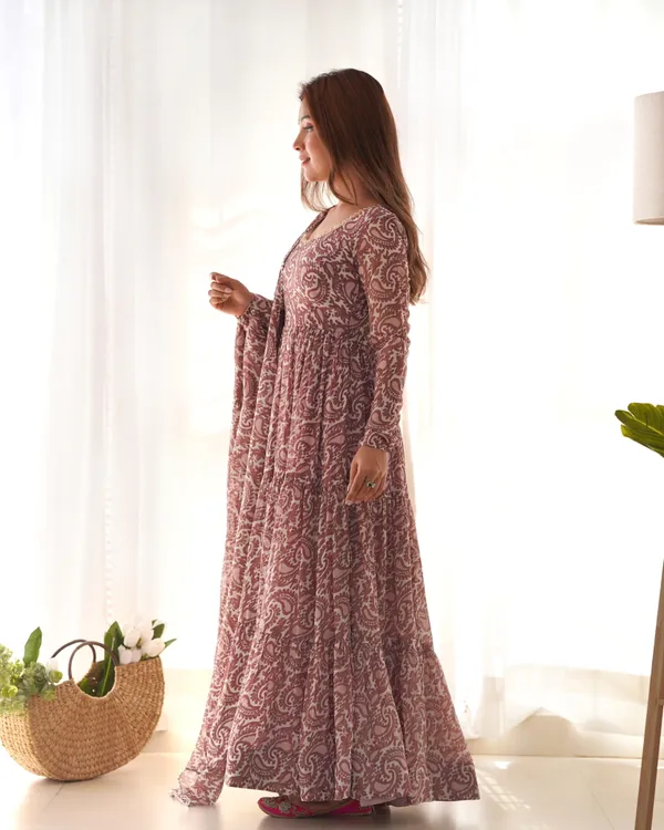 Brown_Soft_Georgette_Digital_Printed_Long_Anarkali_Gown_With_Dupatta