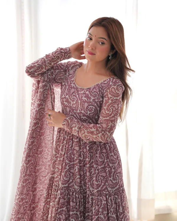 Brown_Soft_Georgette_Digital_Printed_Long_Anarkali_Gown_With_Dupatta