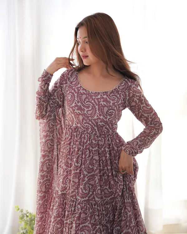 Brown_Soft_Georgette_Digital_Printed_Long_Anarkali_Gown_With_Dupatta
