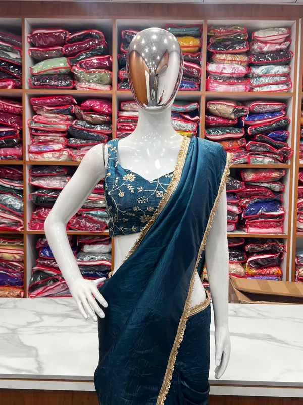 Blue_Silk_Gold_Tissue_Saree_For_Women