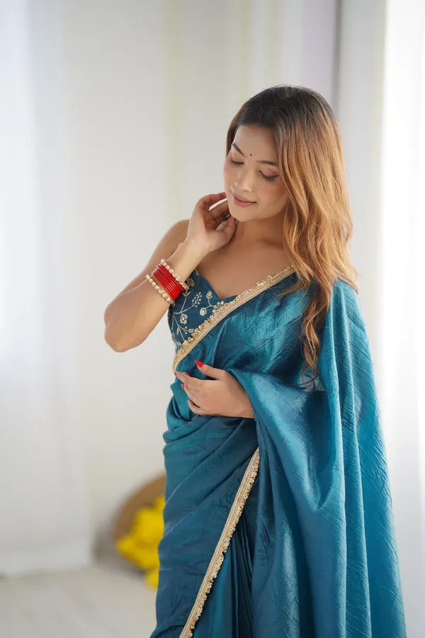Blue_Silk_Gold_Tissue_Saree_For_Women