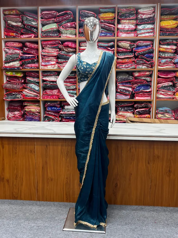 Blue_Silk_Gold_Tissue_Saree_For_Women