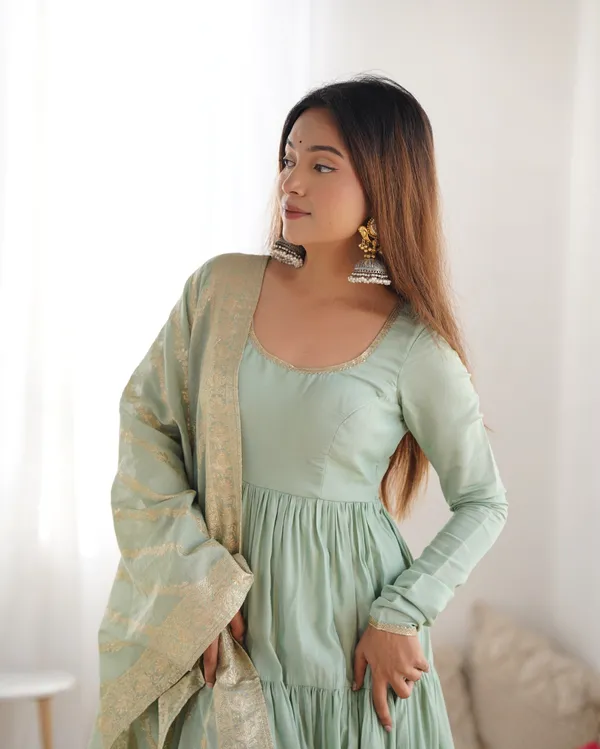 Pista_Pure_Roman_Silk_Chanderi_Huge_Flare_Anarkali_Suit_Set_With_Dupatta
