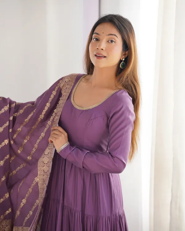 Purple_Pure_Roman_Silk_Chanderi_Huge_Flare_Anarkali_Suit_Set_With_Dupatta
