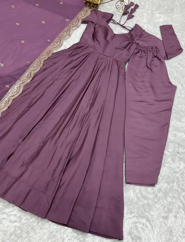 Purple_Pure_Roman_Silk_Chanderi_Huge_Flare_Anarkali_Suit_Set_With_Dupatta