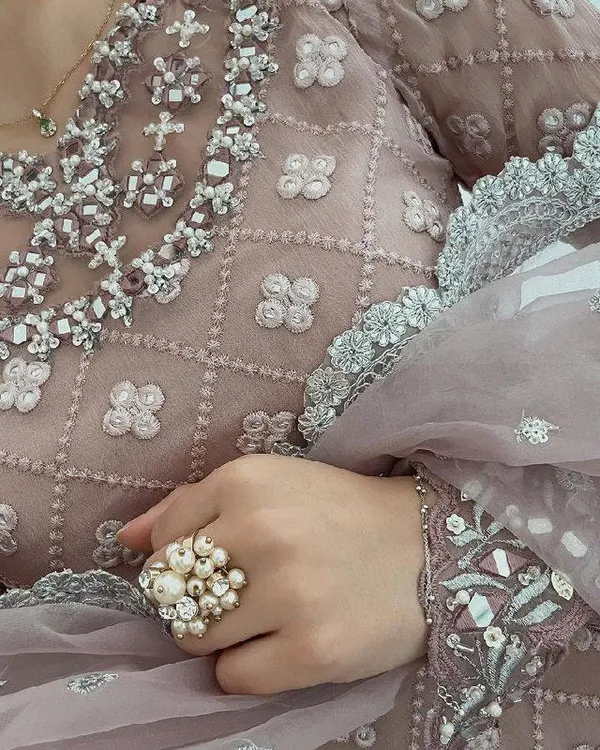 Lavender_Georgette_Real_Mirror_And_Siqunce_Embroidery_Huge_Flare_Sharara_Suit_Set_With_Dupatta