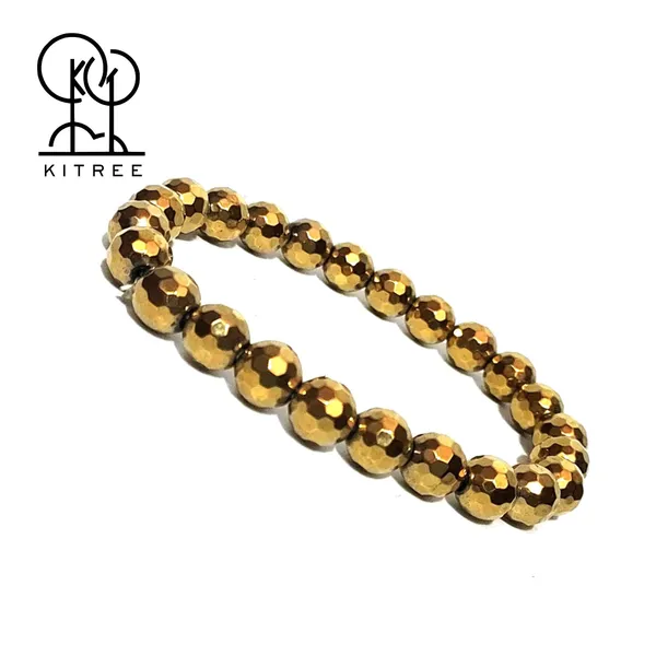 Golden_Hematite_Crystal_Bracelet_For_Unisex