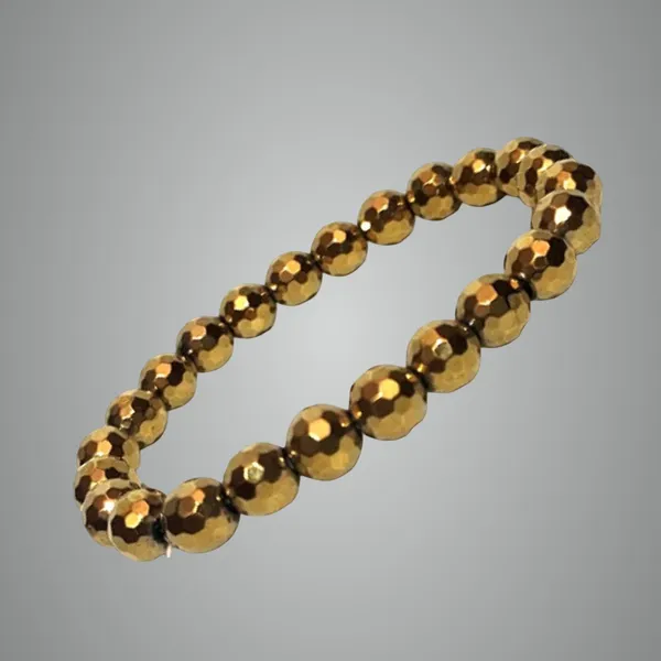 Golden_Hematite_Crystal_Bracelet_For_Unisex