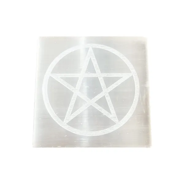 White_Natural_Selenite_Charging_Engraved_Symbol_Squares_For_Spiritual_Healing
