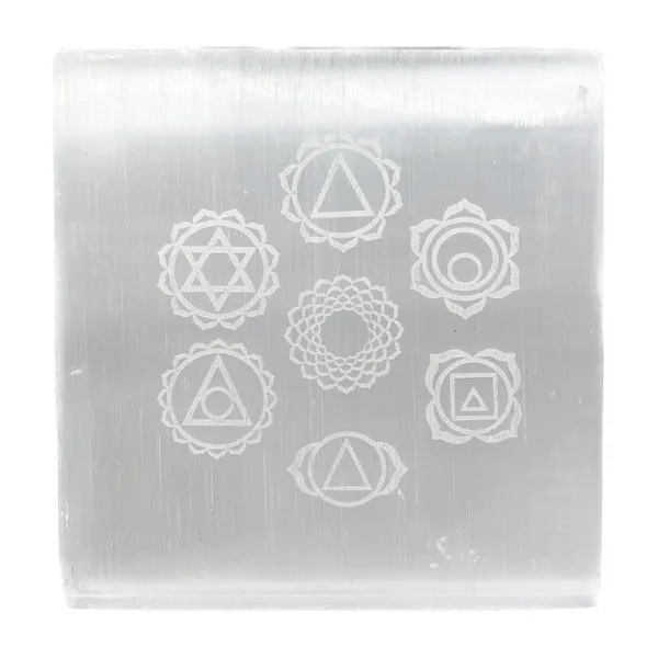 White_Natural_Selenite_Charging_Engraved_Symbol_Squares_For_Spiritual_Healing