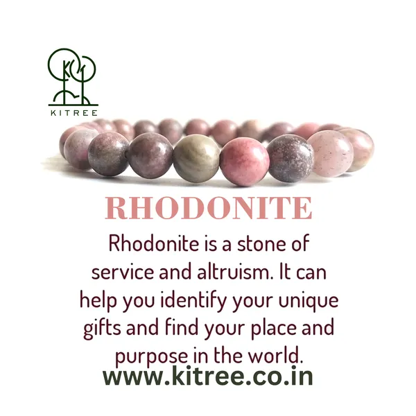 Pink_Rhodonite_Crystal_Bracelet_Multi_Color_For_Unisex
