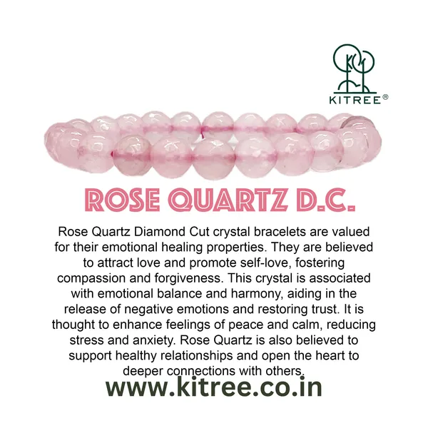 Light_Pink_Natural_Rose_Quartz_Crystal_Bracelet_For_Unisex