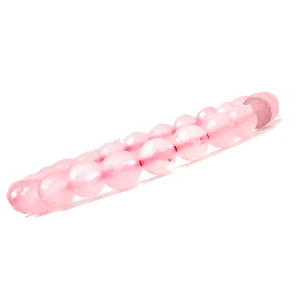 Light_Pink_Natural_Rose_Quartz_Crystal_Bracelet_For_Unisex