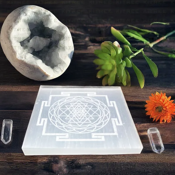 White_Natural_Selenite_Charging_Engraved_Symbol_Squares_For_Spiritual_Healing