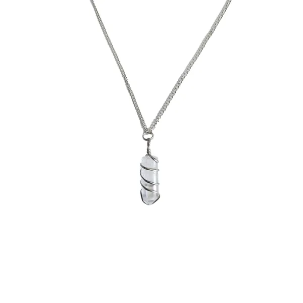 White_Natural_Clear_Quartz_Crystal_Pencil_Pendant_For_Unisex