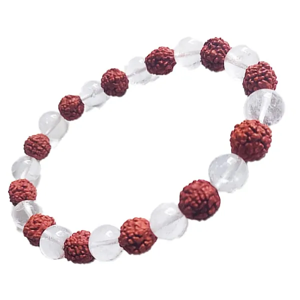 Clear_Quartz_And_Rudraksha_Bracelet