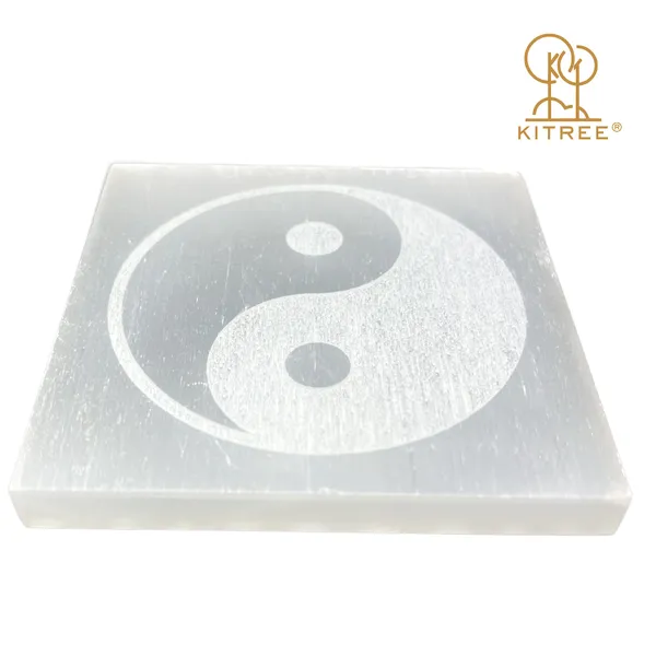 White_Natural_Selenite_Charging_Engraved_Squares_Plate_For_Spiritual_Healing