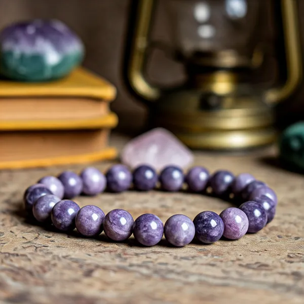Purple_Lepidolite_Bracelet_Beads_For_Unisex