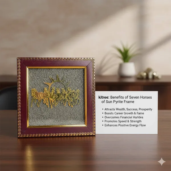 7_Horses_on_Raw_Pyrite_Frame