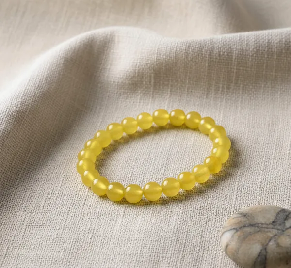 Natural_Yellow_Agate_Bracelet_8_mm