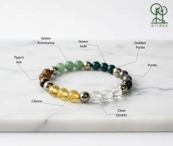 Natural_Dhanyog_crystal_Bracelet_with_Selenite_plate_Combo