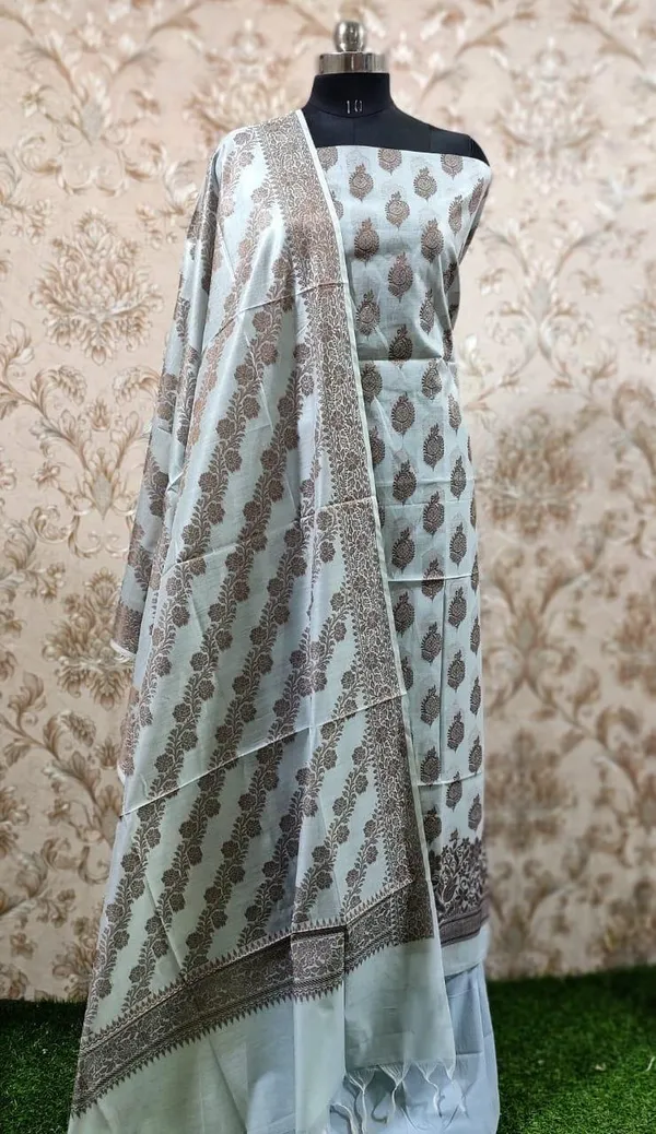 Blue_Chanderi_Silk_Resham_Mina_Buta_Suit_Dupatta_With_Bottom