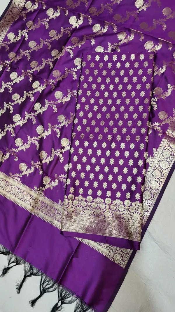 Exclusive_Banarasi_Unstitched_Salwar_kameez_with_Dupatta*___*BANARASI_SUIT*__*TOP-_Kataan_Silk_with_zari_Buta___*DUPATTA-_Kataan_Silk_with_Zari_Jaal_*BOTTOM-*_Silk_plain__*2.50_meter_each*