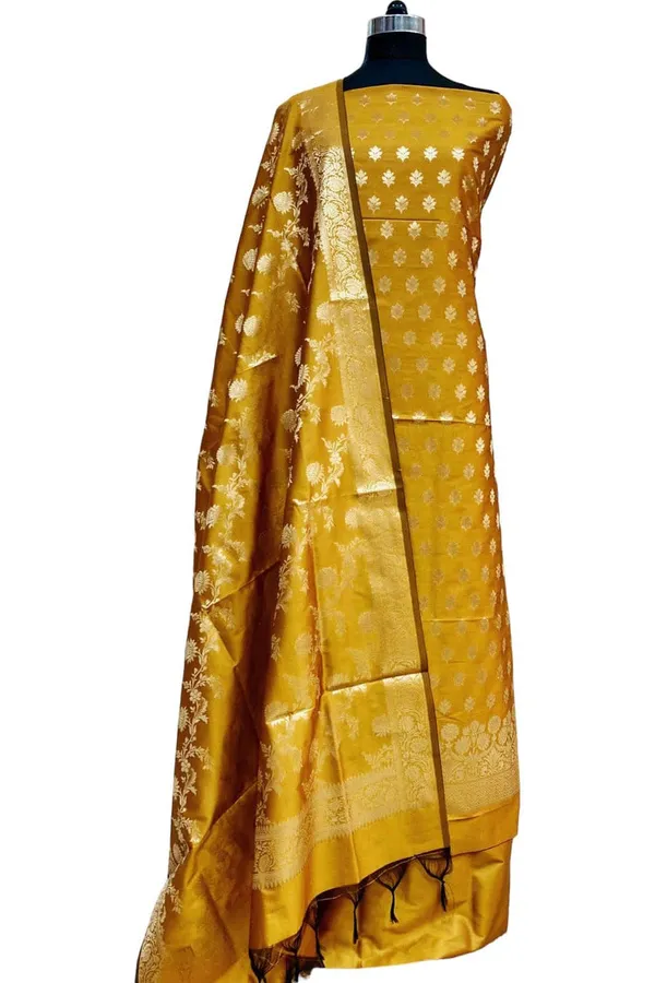 Exclusive_Banarasi_Unstitched_Salwar_kameez_with_Dupatta*___*BANARASI_SUIT*__*TOP-_Kataan_Silk_with_zari_Buta___*DUPATTA-_Kataan_Silk_with_Zari_Jaal_*BOTTOM-*_Silk_plain__*2.50_meter_each*
