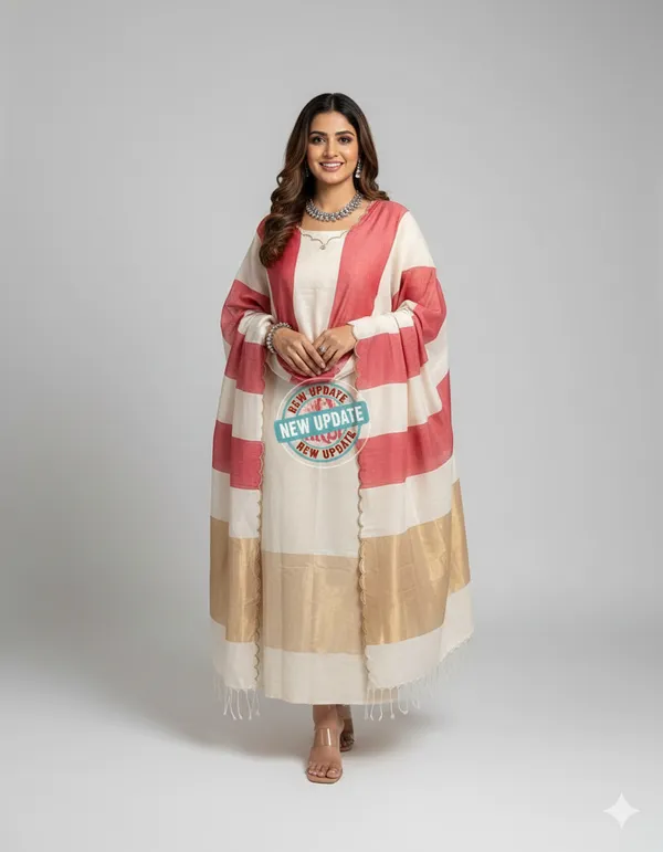 Exclusive_Banarasi_Unstitched_Salwar_kameez_with_Dupatta🦋*___*BANARASI_SUIT*cotton_suit__*TOP-_cotton_with_zari_stripe___*DUPATTA-_cotton_with_zari_patta_cotton__*BOTTOM-*_cotton_plain__*2.50_meter_each*