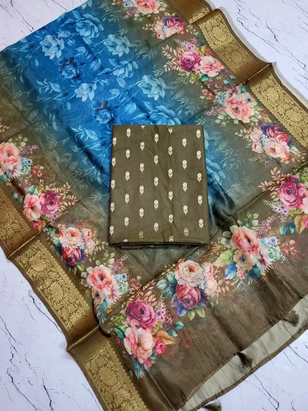 Exclusive_Banarasi_Unstitched_Salwar_kameez_with_Dupatta🦋*___*BANARASI_SUIT*_pure_mercerised__*TOP-_pure_mercerised_zari_weaving___*DUPATTA-*_chanderi_silk_with_digital_print_zari_bouder__*BOTTOM-*_cotton_silk_dyble_plain__*2.50_meter_each*