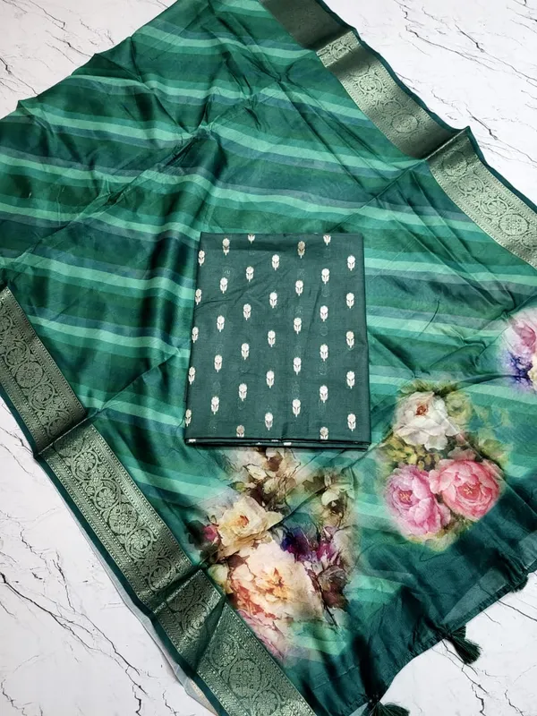 Exclusive_Banarasi_Unstitched_Salwar_kameez_with_Dupatta🦋*___*BANARASI_SUIT*_pure_mercerised__*TOP-_pure_mercerised_zari_weaving___*DUPATTA-*_chanderi_silk_with_digital_print_zari_bouder__*BOTTOM-*_cotton_silk_dyble_plain__*2.50_meter_each*