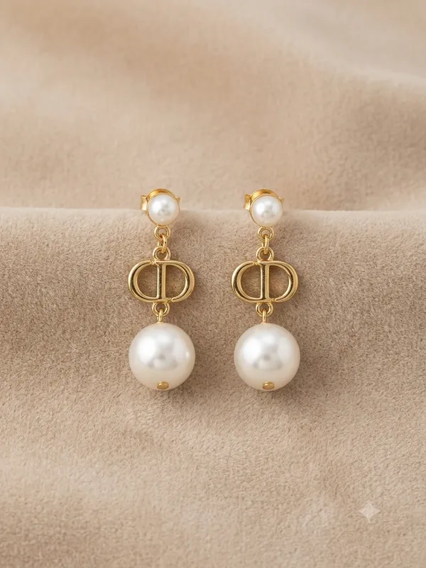 Luxury_Gold-Plated_Double_Pearl_Dangle_Earrings_for_Women_&_Girls_|_Elegant_Vintage_Interlocking_Ring_Drop_Earrings