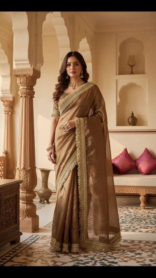 Soft_Tissue_Silk_Saree_with_Laice_Border_Attached_._Saree_Length________5.60_Meter_Blouse_length_________1.00_Meter