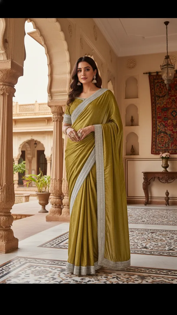 Soft_Tissue_Silk_Saree_with_Laice_Border_Attached_...